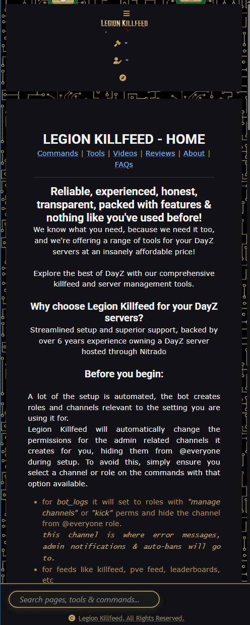 Legion Killfeed Interface